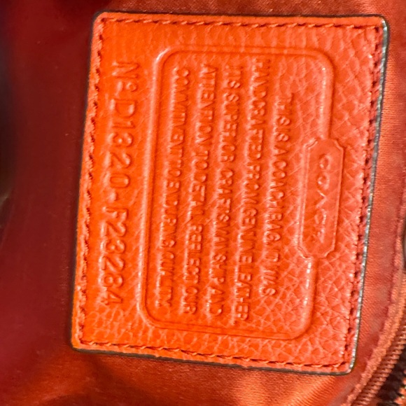 Coach Vibrant Red Leather Tote - Picture 5 of 5